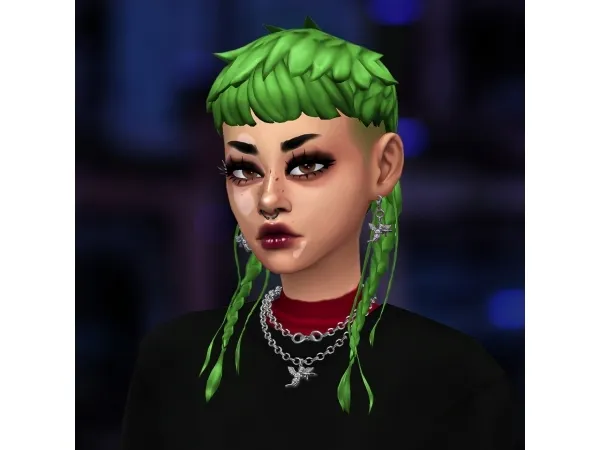 Maxis Match JAZMIN HAIR - The Sims 4 Custom Content