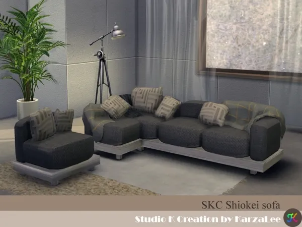 Alpha SKC Shiokei sofa set - The Sims 4 Custom Content
