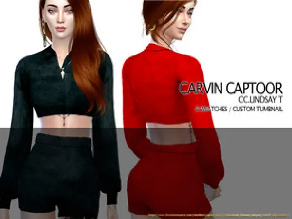 Alpha carvin captoor's CCLindsay T by thesimsresource - The Sims 4 Custom Content