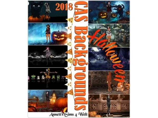 Alpha CAS Backgrounds Halloween 2018 - The Sims 4 Custom Content