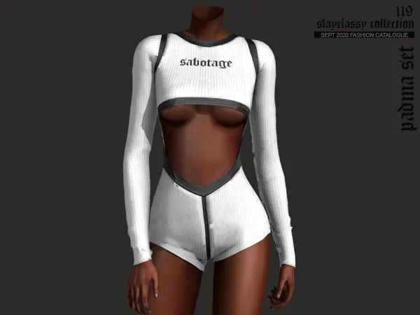 Alpha SC119 Padma bodysuit - The Sims 4 Custom Content