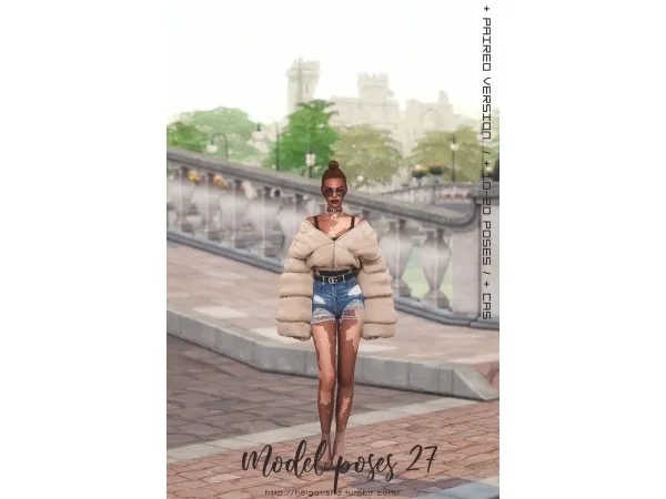 Maxis Match Model poses 27 Pose Pack & CAS by simsfinds - The Sims 4 custom content