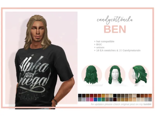 Maxis Match candycottonchu Ben - The Sims 4 Custom Content