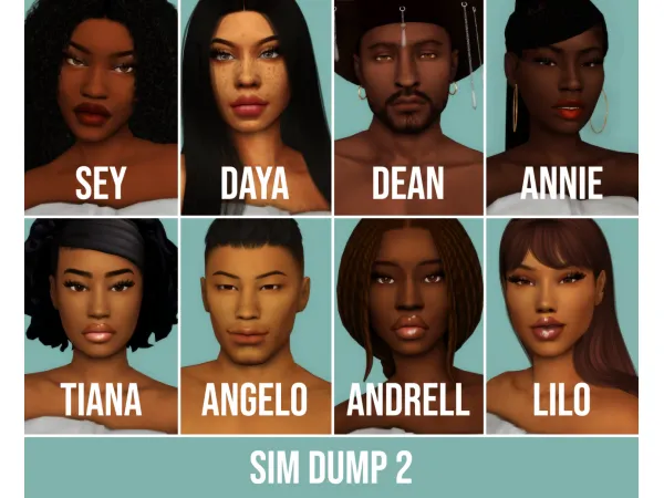 Maxis Match sim dump 2 land by hi - The Sims 4 Custom Content