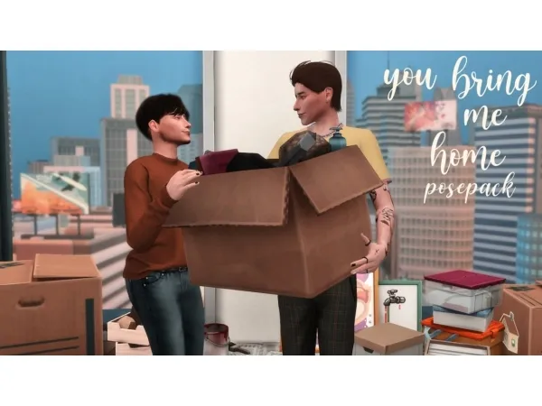 Maxis Match You Bring Me Home Posepack Accessory Box - The Sims 4 Custom Content