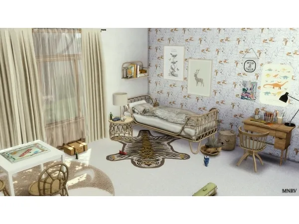 Alpha ENVOL KIDS BEDROOM recolor set - The Sims 4 Custom Content