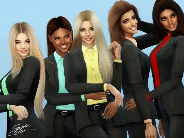 Maxis Match ZitaRossouw's Woman in black - The Sims 4 Custom Content