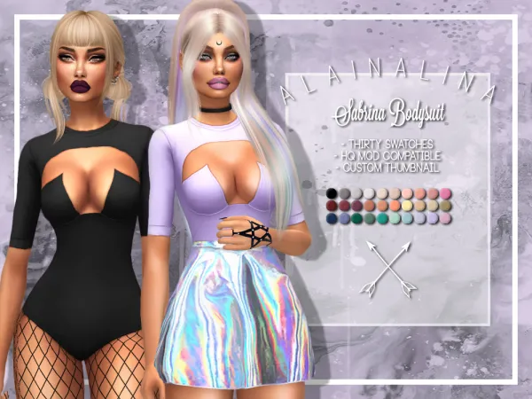 Alpha Sabrina Bodysuit - The Sims 4 Custom Content