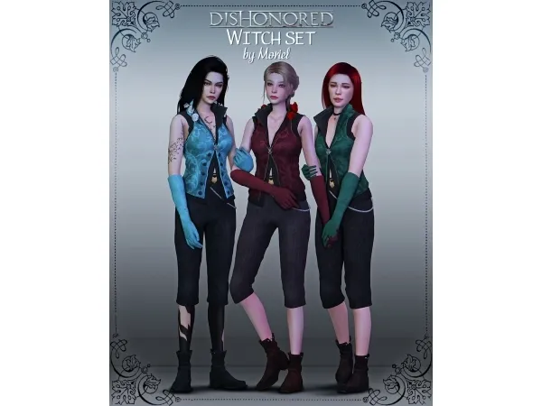 Alpha Witch set by moriel - The Sims 4 Custom Content