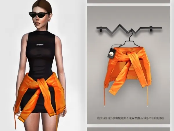 Alpha busra tr's Clothes SET 89 (JACKET) BD338 - The Sims 4 Custom Content