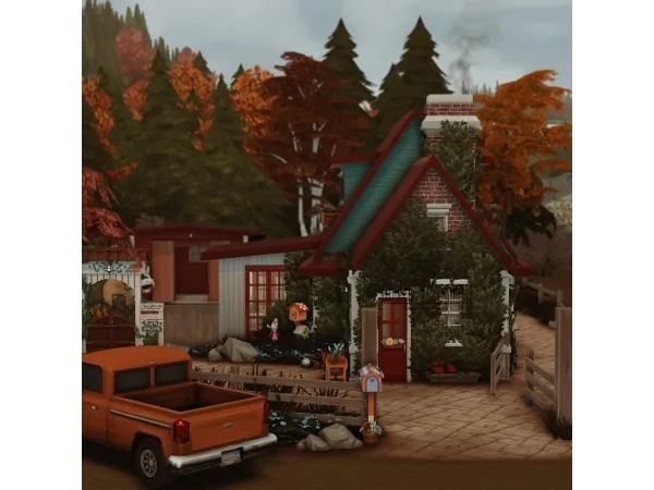 Maxis Match 45 Grandparents Autumn House - The Sims 4 Custom Content