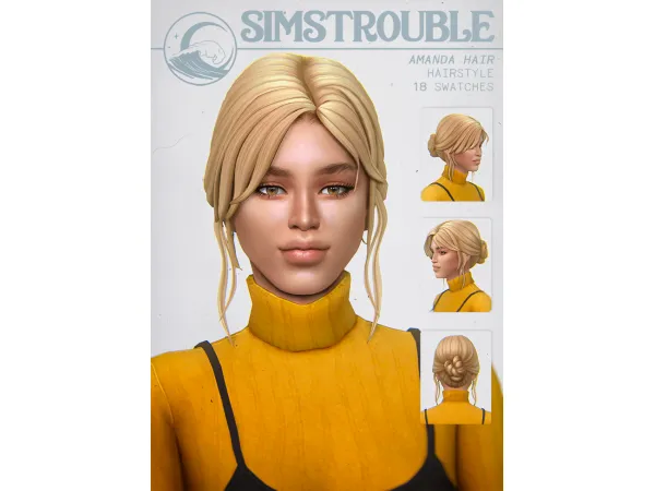 Maxis Match AMANDA by simstrouble - The Sims 4 Custom Content