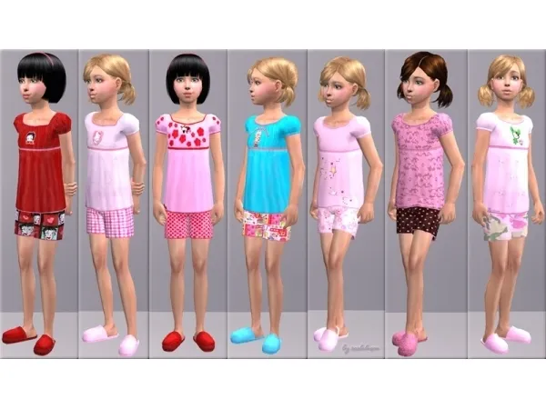 Adorable Sleepwears for the Little Girls by sosliliom - The Sims 2 Custom Content