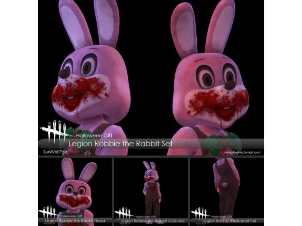 Alpha Dead by Daylight Legion Robbie the Rabbit Set - The Sims 4 Custom Content