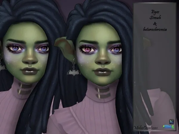 Maxis Match MahoCreations' Eyes Simuh Set - The Sims 4 Custom Content