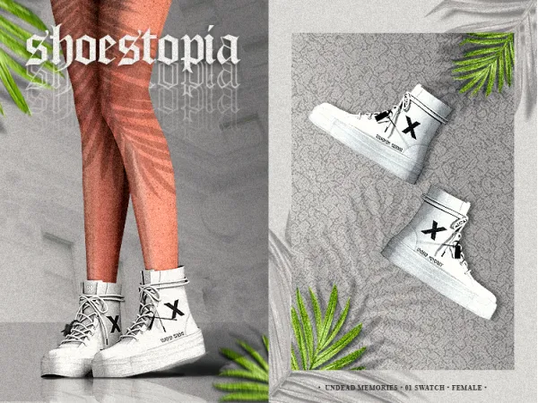 Alpha shoestopia undead memories shoes - The Sims 4 Custom Content