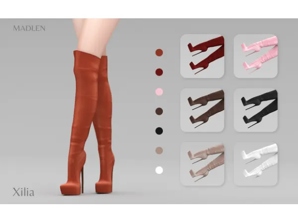 Maxis Match Madlen Xilia Boots - The Sims 4 Custom Content