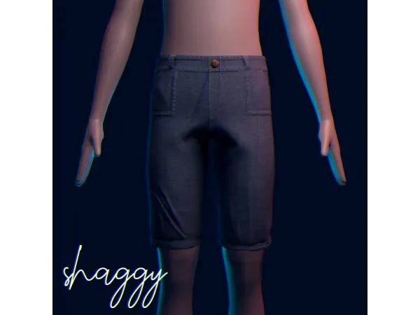 Maxis Match Shaggy shorts by amelylina - The Sims 4 Custom Content
