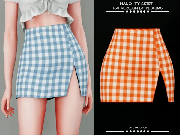Alpha Naughty Skirt - The Sims 4 Custom Content