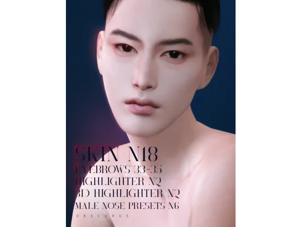 Alpha male asian skin and more sims by obscurus - The Sims 4 Custom Content