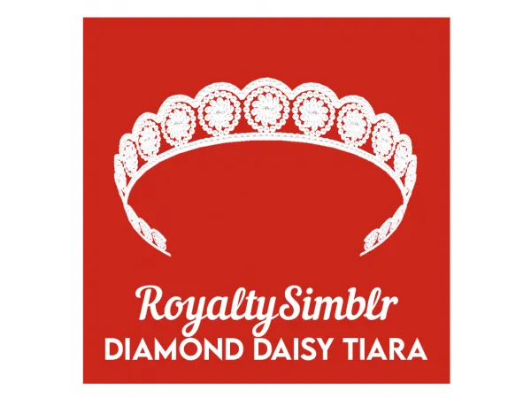 Maxis Match Diamond Daisy Tiara Queen Alices Wedding Tiara melonsloth - The Sims 4 Custom Content