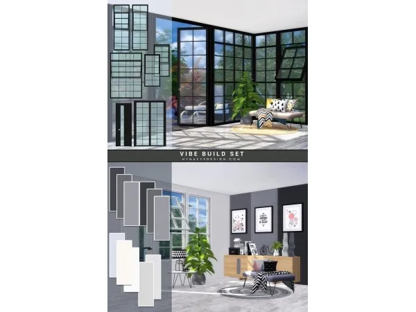 Alpha Vibe Build Set - The Sims 4 Custom Content