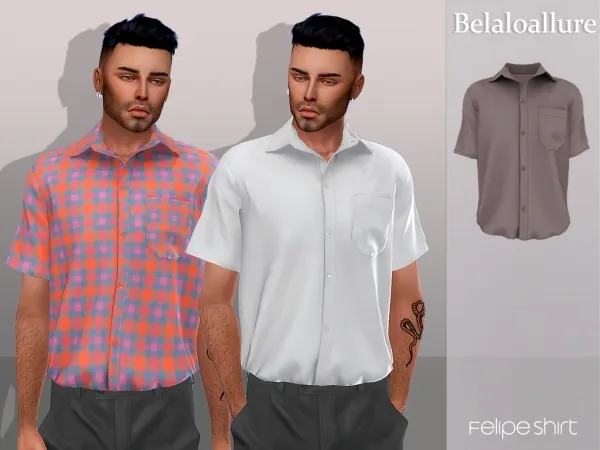 Alpha Belaloallure_Felipe set - The Sims 4 Custom Content
