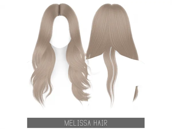 Alpha MELISSA HAIR - The Sims 4 Custom Content