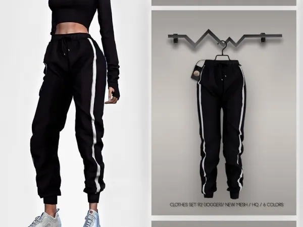 Alpha busra tr's Clothes SET 92 (JOGGER) BD349 - The Sims 4 Custom Content