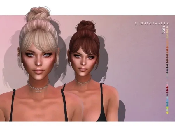 Alpha Nightcrawler Sims' Nightcrawler Lisa (HAIR) - The Sims 4 Custom Content