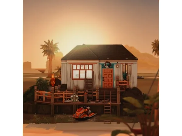 Maxis Match Honeymoon Tiny Home - The Sims 4 Custom Content