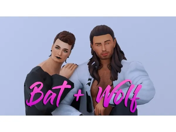Maxis Match Bat Wolf poses - The Sims 4 Custom Content