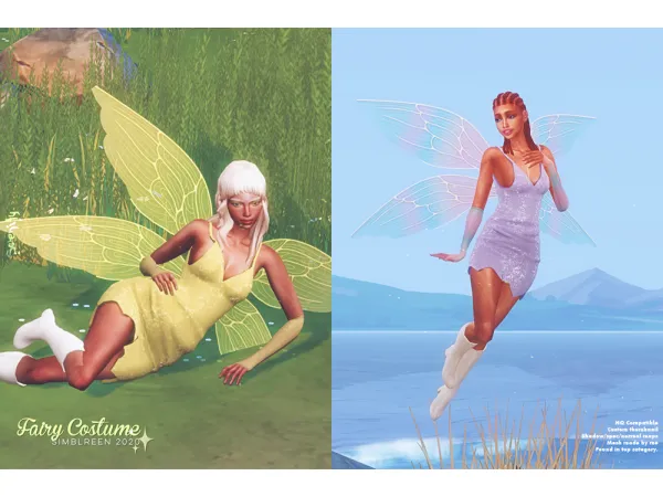 Alpha Fairy Costume - The Sims 4 Custom Content