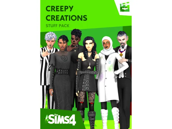 Mix CREEPY CREATIONS STUFF PACK - The Sims 4 Custom Content