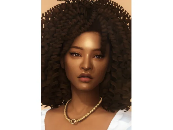 Maxis Match jaliyah hair retexture by dogsill - The Sims 4 Custom Content