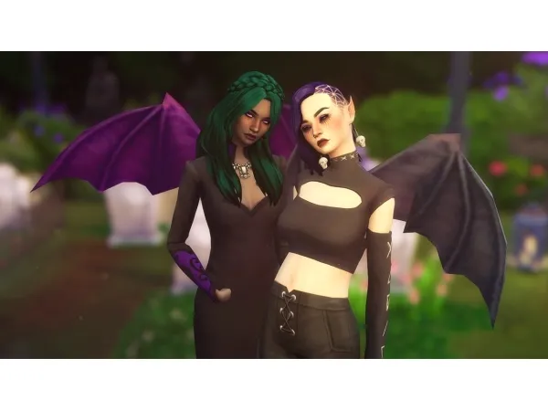 Maxis Match Bat Wings Simblreen Gift 1 - The Sims 4 Custom Content