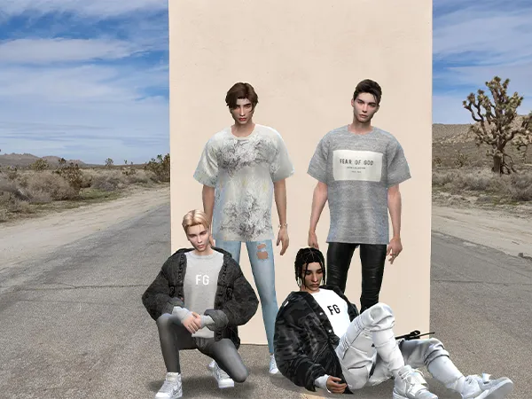 Alpha Fear of God Essentials Collection - The Sims 4 Custom Content