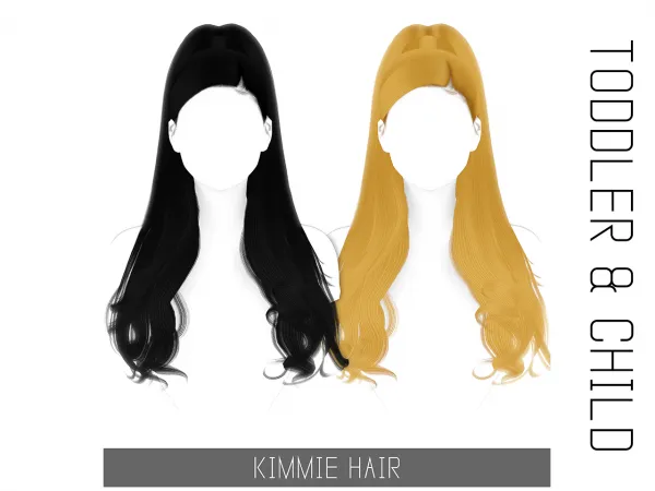 Alpha KIMMIE HAIR TODDLER CHILD - The Sims 4 Custom Content