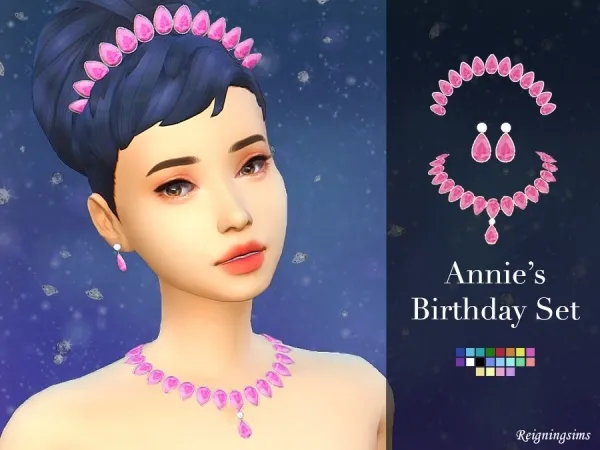 Maxis Match Annies Birthday Set - The Sims 4 Custom Content