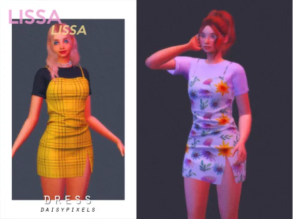 Mix Lissa Dress ( ) - The Sims 4 Custom Content