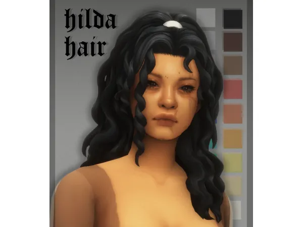 Maxis Match hilda hair by okruee - The Sims 4 Custom Content