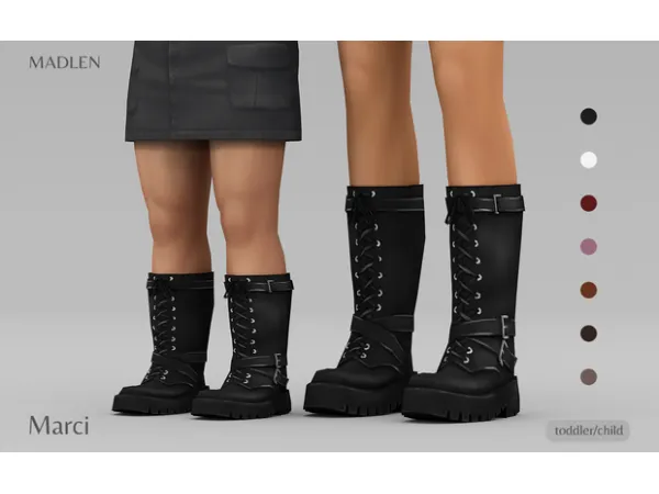 Maxis Match Madlen Marci Boots (ToddlerChild) by Madlen - The Sims 4 Custom Content