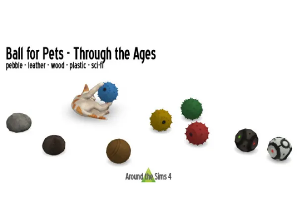 Maxis Match Around Ball for Pets Through the Ages - The Sims 4 Custom Content