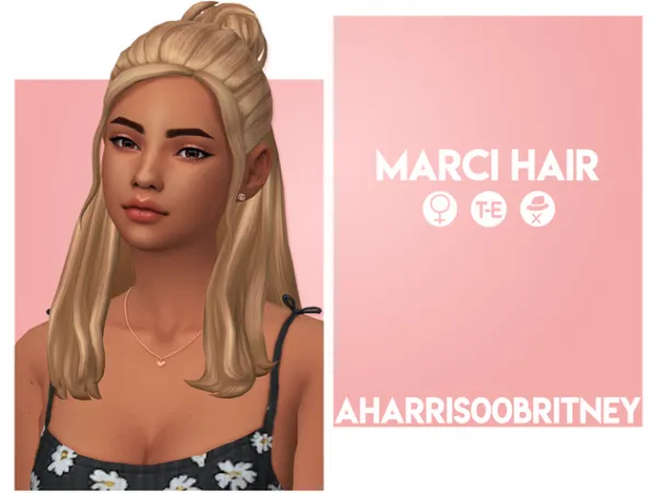 Maxis Match Marci Hair by aharris00britney - The Sims 4 Custom Content