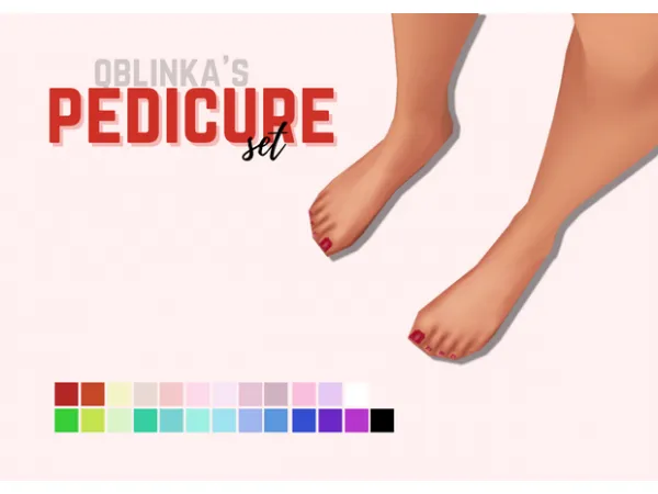 Maxis Match qblinkas pedicure set by QBLINKA - The Sims 4 Custom Content