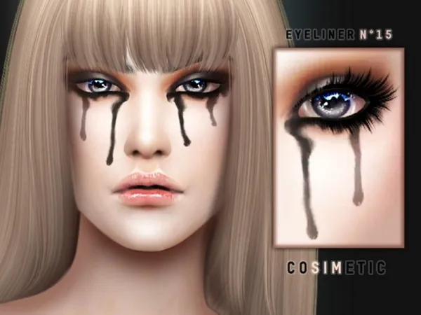 Alpha COSIMETIC Eyeliner N15 - The Sims 4 Custom Content