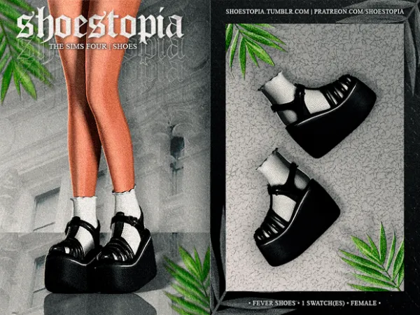 Alpha shoestopia fever shoes - The Sims 4 Custom Content