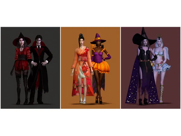 Alpha HALLOWEEN SET 2 by plazasims - The Sims 4 Custom Content