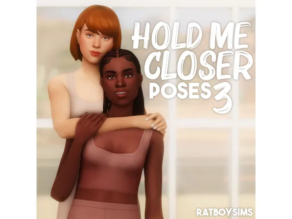 Alpha hold me closer poses 3 - The Sims 4 Custom Content