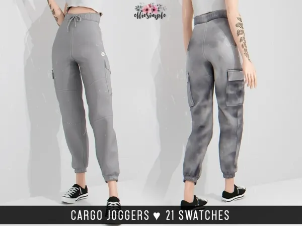 Alpha Elliesimple Cargo Joggers - The Sims 4 Custom Content